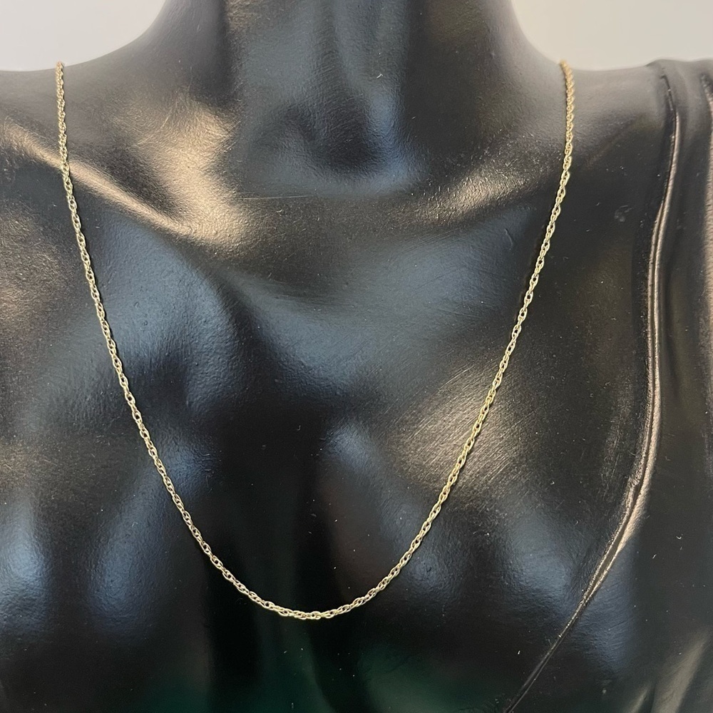 Long sterling silver gold tone chain